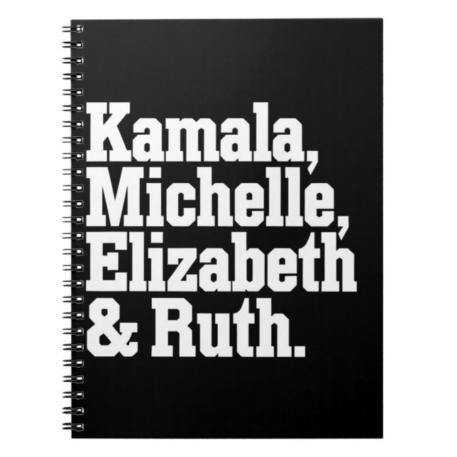 Carnet Feminist Political Kamala Michelle Elizabeth Ruth (Devant)