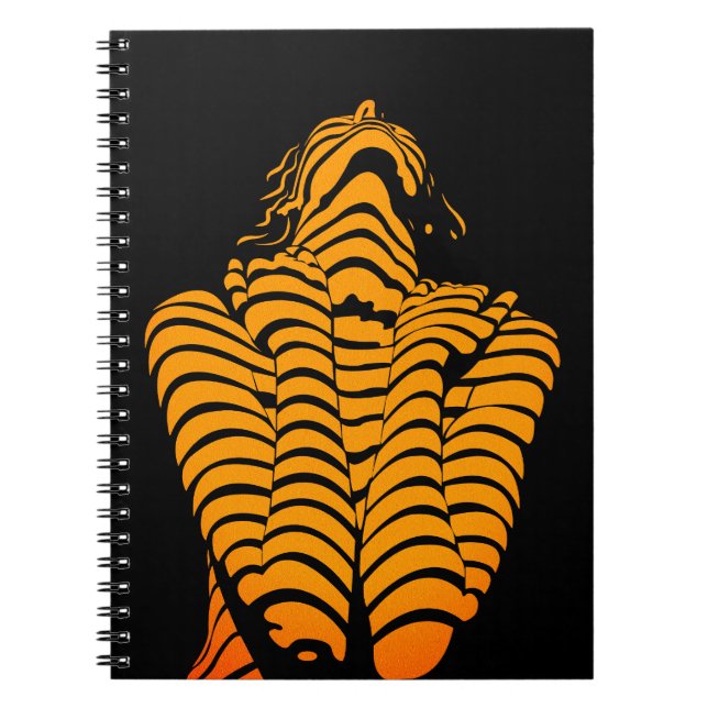 Carnet Femme Abstraite Silhouette Moderne Expressive (Devant)