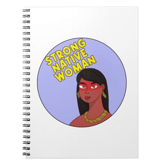 Carnet Femme autochtone forte (Devant)