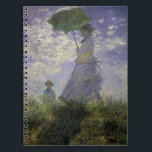 Carnet Femme avec parasol par Claude Monet, Art Vintage<br><div class="desc">La promenade, Camille Monet et Son Fils Jean (Femme avec un Parasol) (1875) de Claude Monet est une vintage peinture impressionniste de famille de portrait. Une mère se promène avec son jeune enfant dans un champ ou dans une prairie printanière. Elle tient un parasol et porte une belle robe qui...</div>