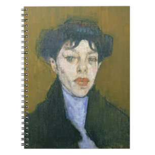 Carnet Femme avec une écharpe bleue, c.1912 (huile sur l