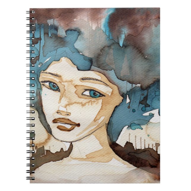 Carnet Femme bleue (Devant)
