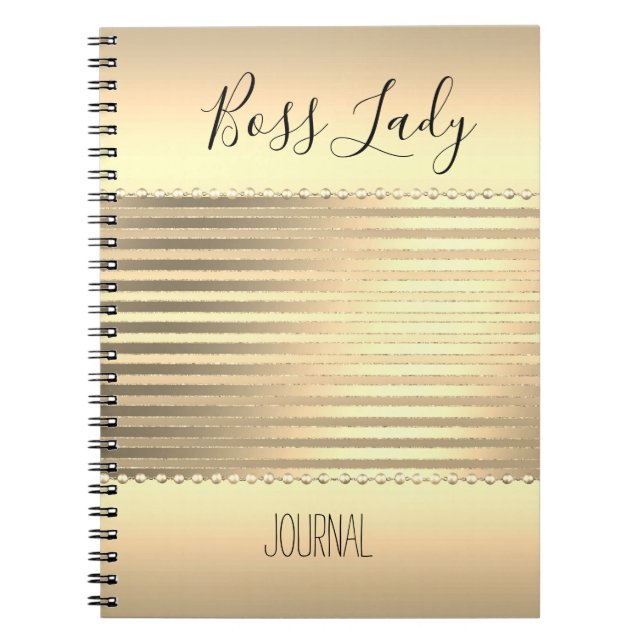Carnet Femme Boss Gold Sleek (Devant)