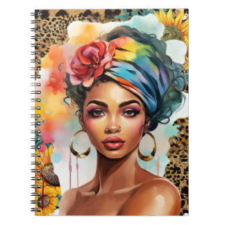 Carnet femme chrétienne noire afro-américaine mélanine sœ