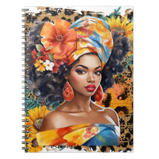 Carnet Femme chrétienne noire afro-américaine mélanine sœ