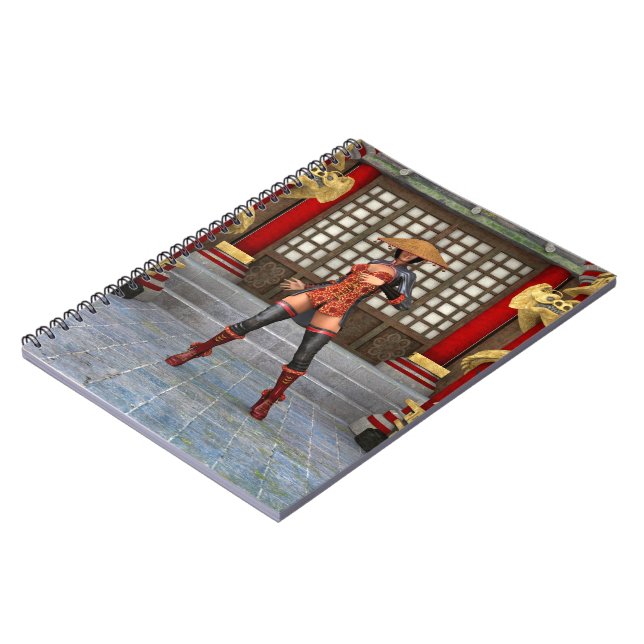 Carnet Femme de combat asiatique (Côté gauche)