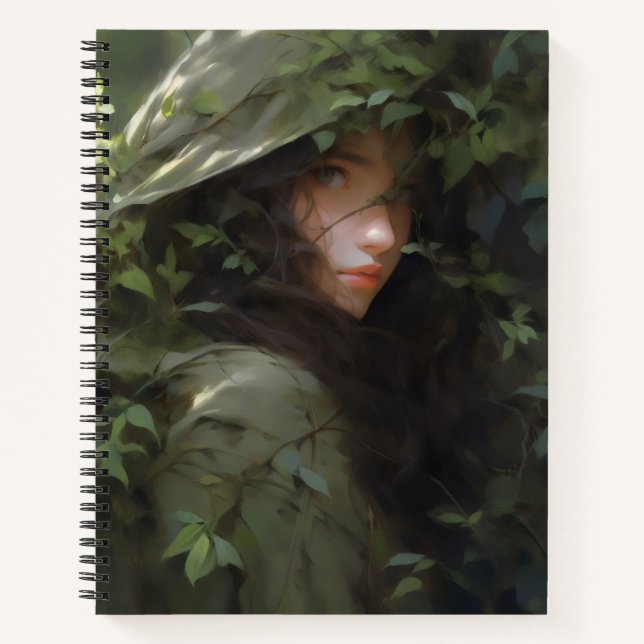 Carnet Femme de l'Anime de la fille de la forêt (Devant)