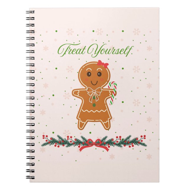 Carnet Femme de pain d'épices de Noël (Devant)