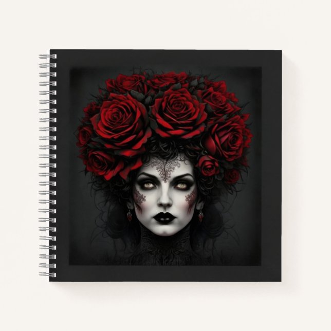 Carnet Femme gothique (Devant)