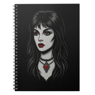 Carnet Femme gothique sombre