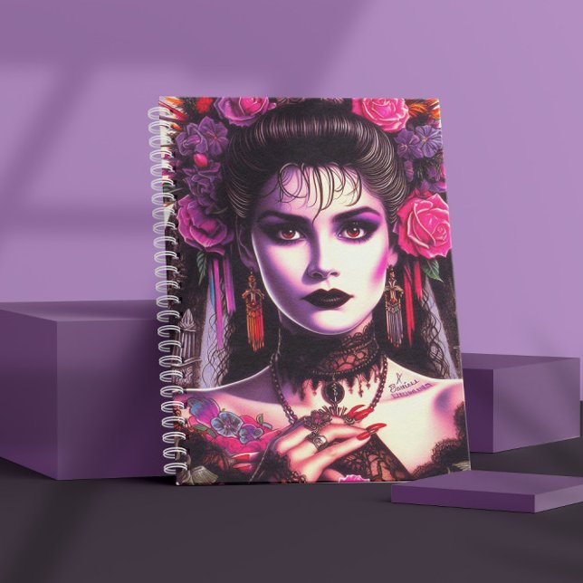 Carnet Femme Hispanique Gothique (Créateur téléchargé)