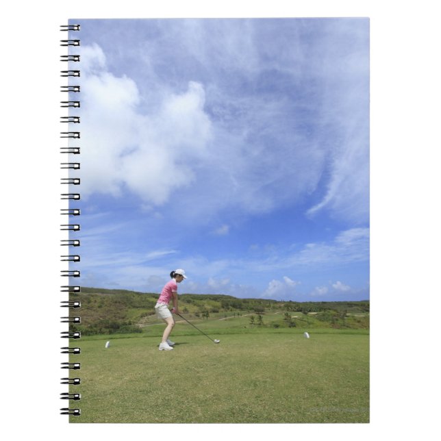 Carnet Femme jouant au golf (Devant)