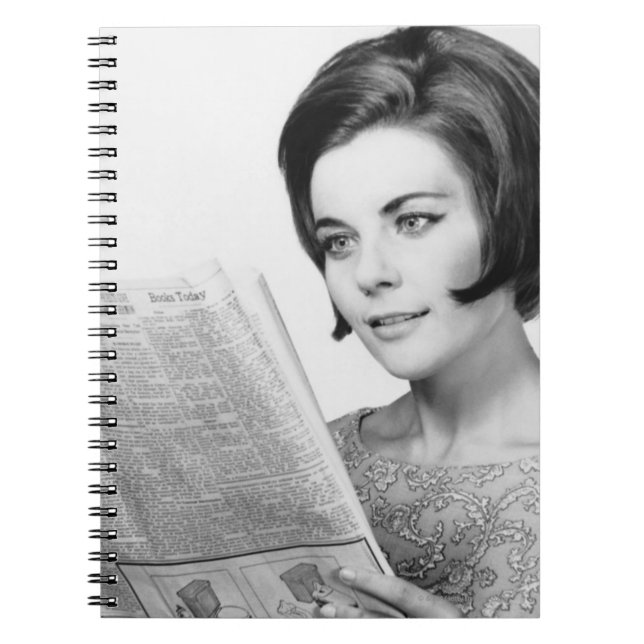 Carnet Femme Newpaper de lecture (Devant)