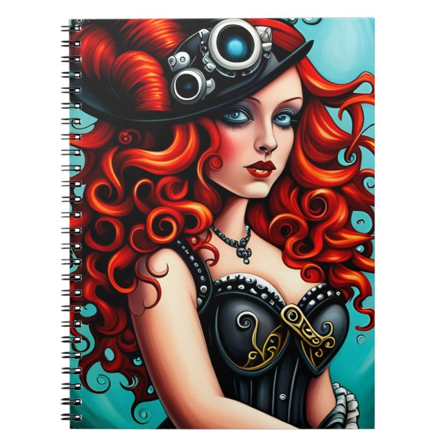 Carnet Femme Red Haired Streampunk (Devant)