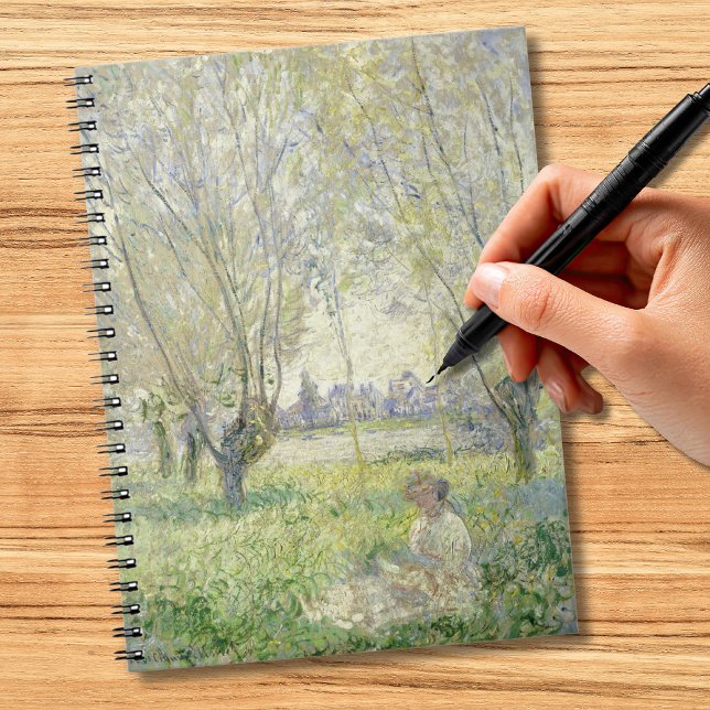 Carnet Femme sous les saules, Monet 1880 (Créateur téléchargé)