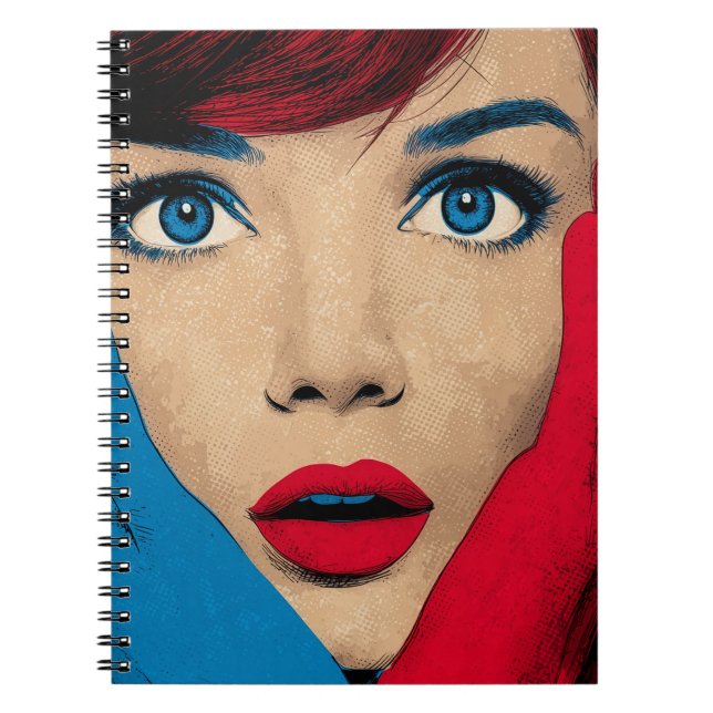 Carnet Femme surprise en Pop Art (Devant)
