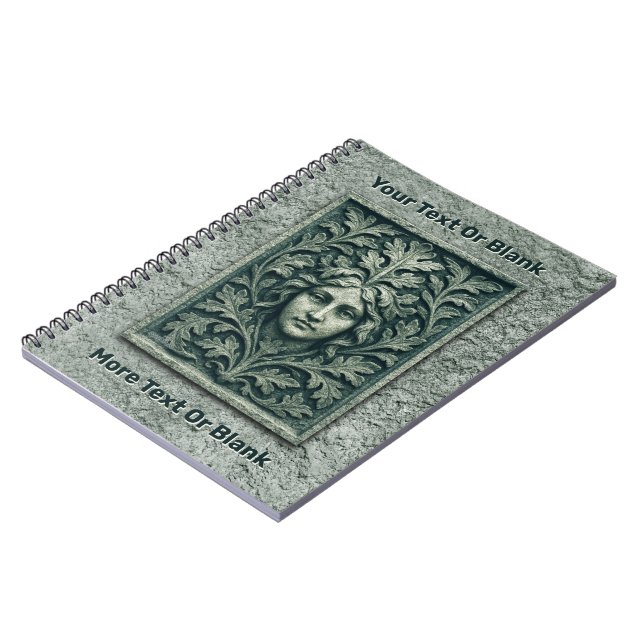 Carnet Femme verte - Pierre (Côté gauche)