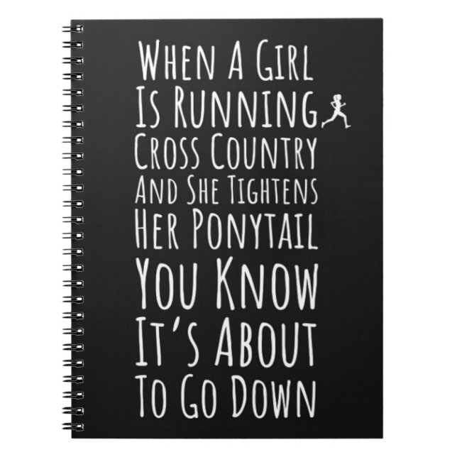 Carnet Femmes-Cadeaux Coureurs De Pays Pour Son Runner XC (Devant)