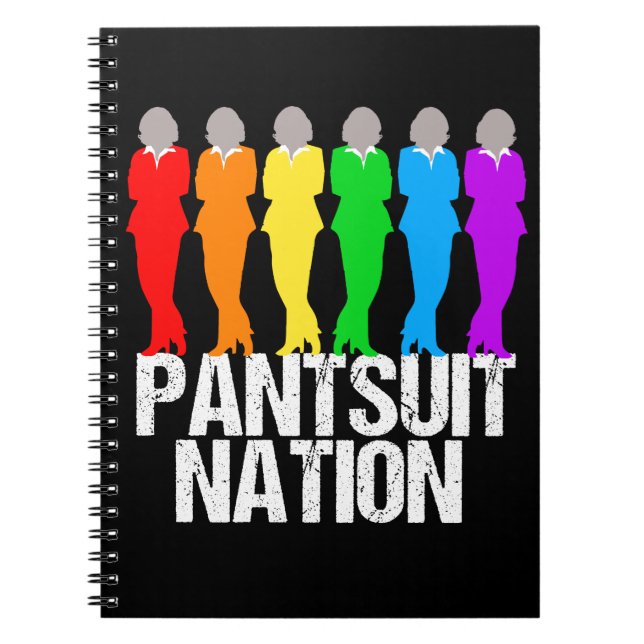 Carnet Femmes d'arc-en-ciel de nation de Pantsuit (Devant)