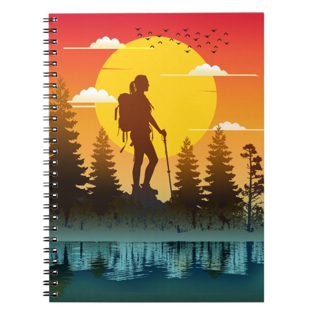 Carnet Femmes de la nature randonnée coucher de soleil (Devant)