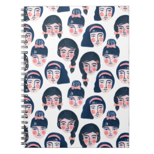 Carnet Femmes fantasques : Dessin sur le visage