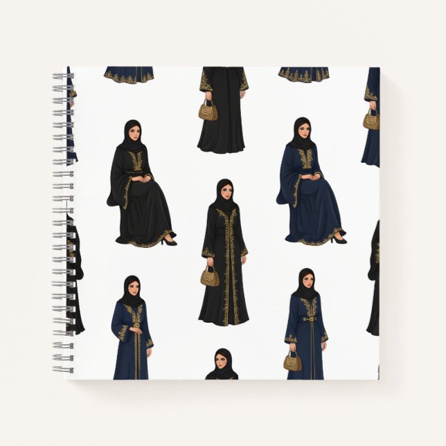 Carnet Femmes saoudiennes en Abayas (Devant)