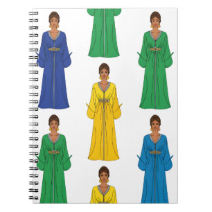 Carnet Femmes saoudiennes en robe colorée