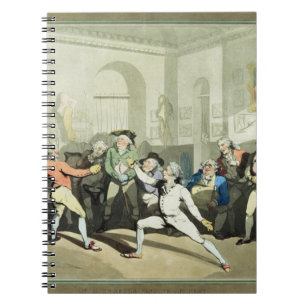 Carnet Fencing Academy de M.H Angelo, gravée par Charles