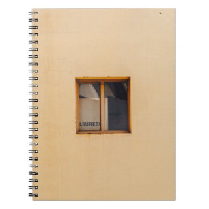 Carnet FENÊTRE EN VERRE Brown EN BOIS FRAMÉ