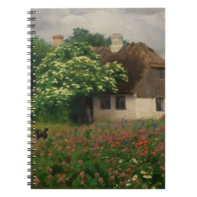 Carnet Ferme avec Fleurs de prairie (Devant)
