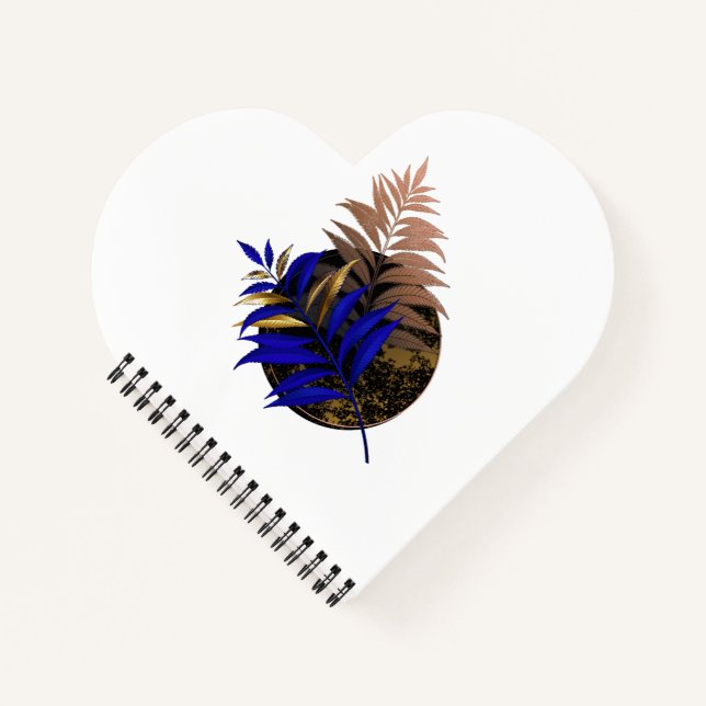 Carnet Ferme bleue sur cercle noir (Devant)