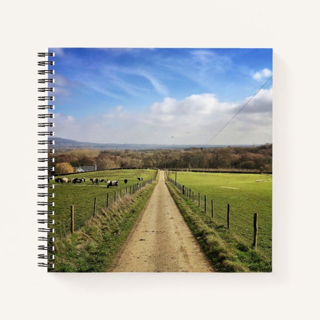 Carnet Fermes | Français Camptryside Dirt Road (Devant)