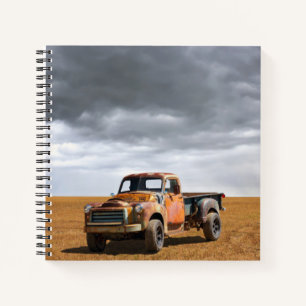 Carnet Fermes Vieux camion en campagne