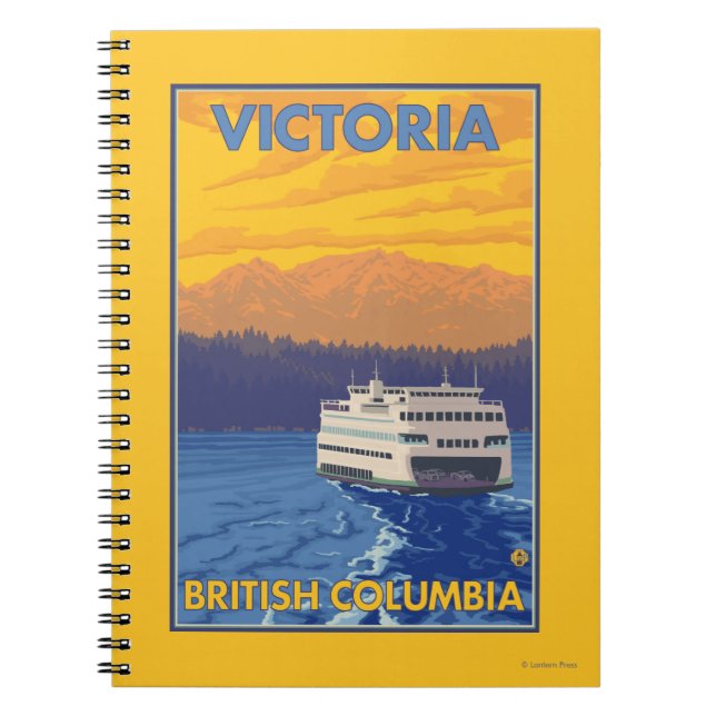 Carnet Ferry and Mountains - Victoria, C.-B. Canada (Devant)