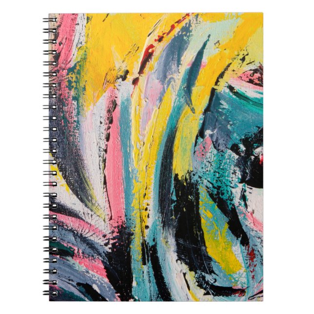 Carnet Festival du printemps. Peinture à texture multicol (Devant)
