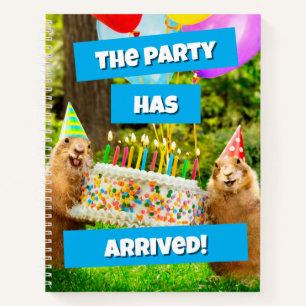 Carnet Fête d'anniversaire de chien de prairie