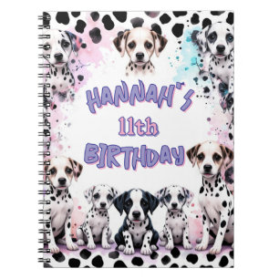 Carnet Fête d'anniversaire en aquarelle violette pour chi