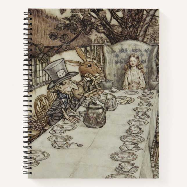 Carnet Fête d'anniversaire non-anniversaire d'Alice Lapin (Devant)
