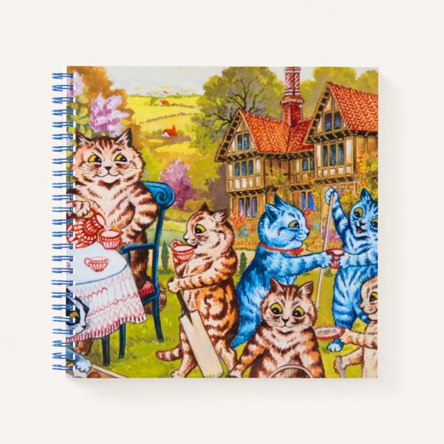 Carnet Fête de jardin pour chats (Devant)
