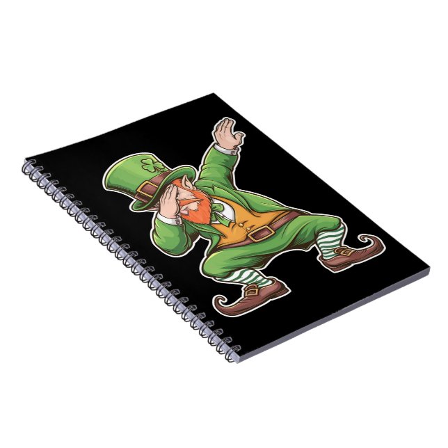 Carnet Fête de la Saint-Patrick Dab Leprechaun en vert  (Côté Droit)