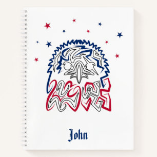 Carnet Fête de l'Indépendance Étoiles d'aigle américain