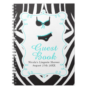 Carnet Fête de lingerie turquoise