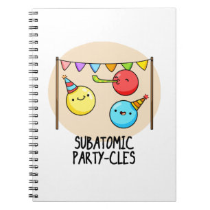 Carnet Fête de particules subatomiques - Pun scientifique