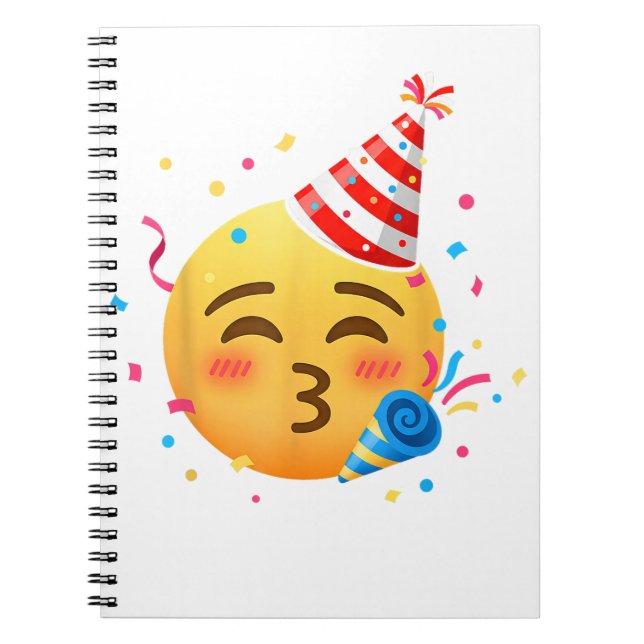 Carnet Fête d'émoticônes drôles (Devant)