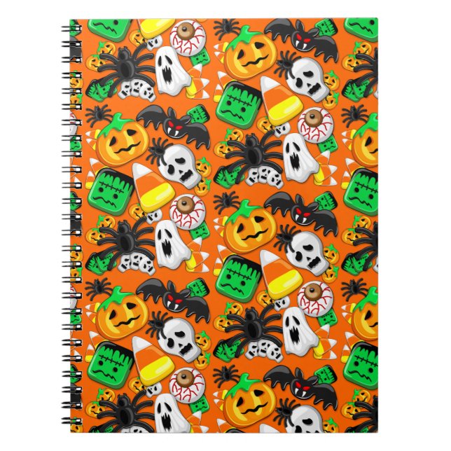 Carnet Fête des Candies Éffrayantes d'Halloween (Devant)
