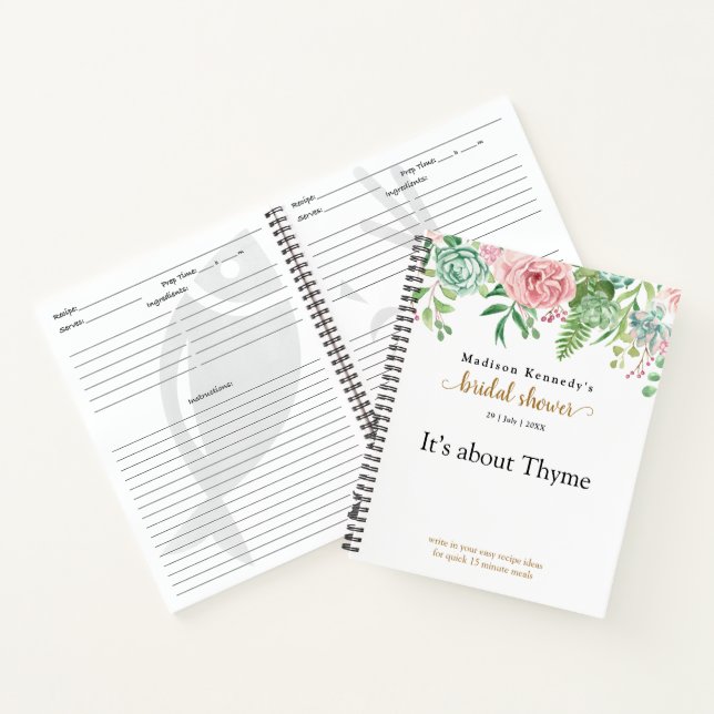 Carnet Fête des mariées amusante Quick Nouvelle recette (Intérieur)