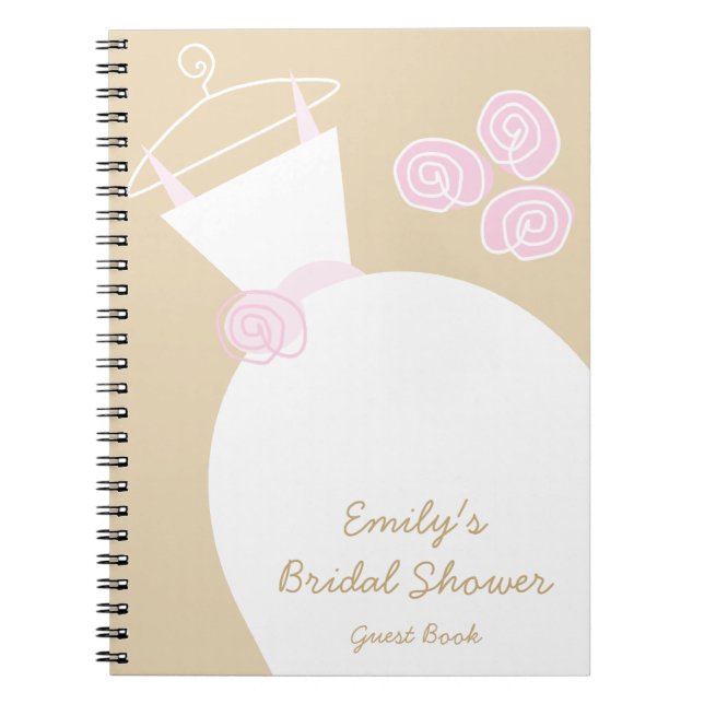 carnet "Fête des mariées" rose mariage Gown (Devant)