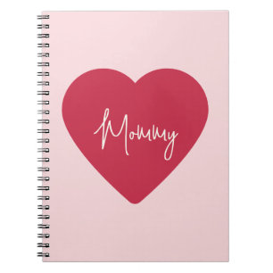 Carnet Fête des Mères - Soft Rose & Red Heart