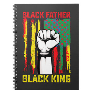Carnet Fête des pères noirs Juneteenth Papa Roi célébrant