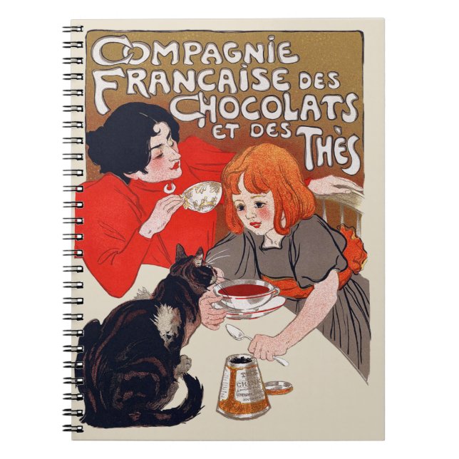 Carnet Fête du chocolat français Steinlen Art (Devant)